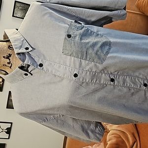 9th Hall - 2 Tone Gray Button Down Men's Shirt